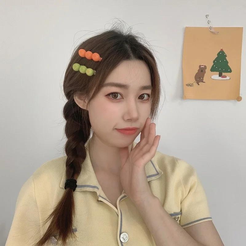 כיף יצירתי חצי קלוף כתום סיכת ראש חמוד 3