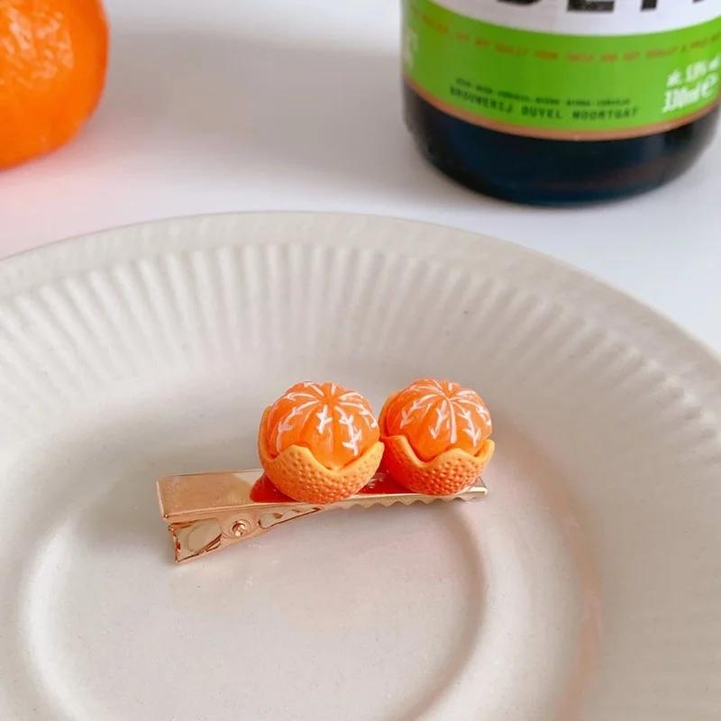 כיף יצירתי חצי קלוף כתום סיכת ראש חמוד 6