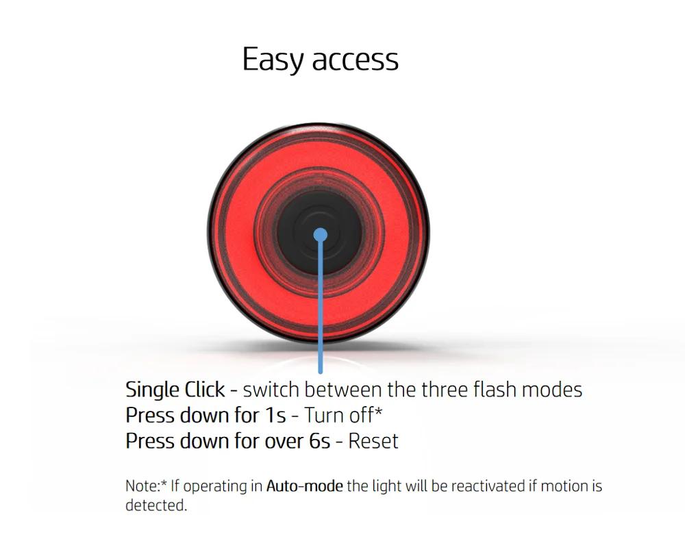 סקייטבורד Xlite100 אור אזהרת LED עמיד למים נטענת 6